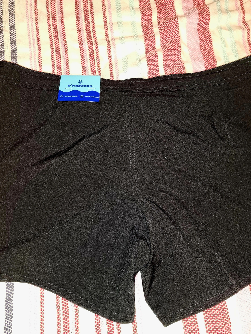 o'rageous! Black Swim Boyshorts With Pockets